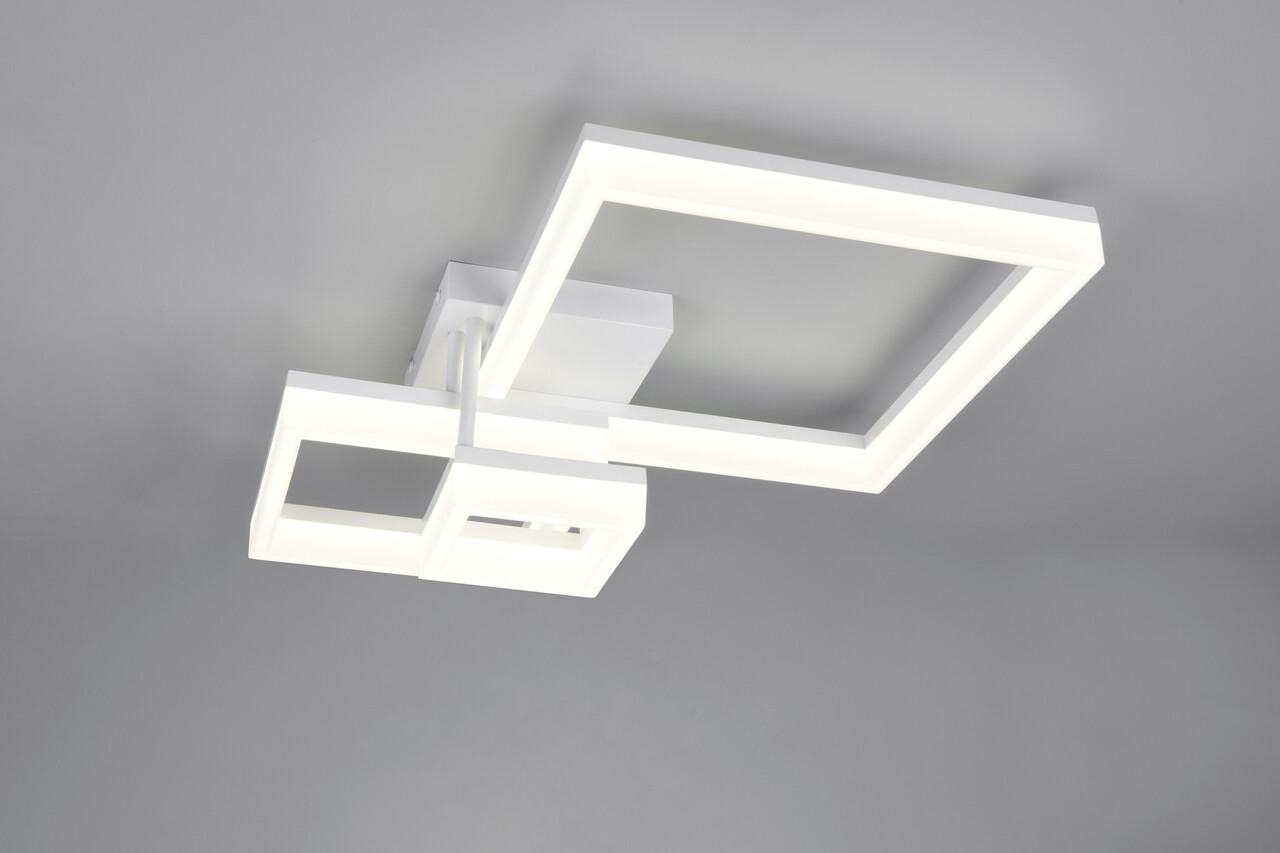 Plafoniera Camino, RL, 65x46.5x17.5 cm, 32W, 1x SMD LED, plastic, alb mat - imagine 5